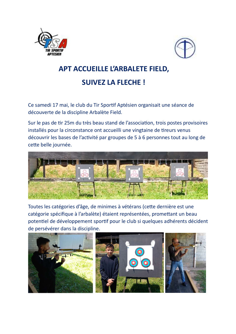 2024 2025 TSA Arbalète field 1